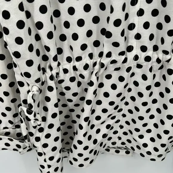 UBU Women's Black & White Polkadot Zip Top/Jacket/Blazer Size Large - Picture 7 of 15